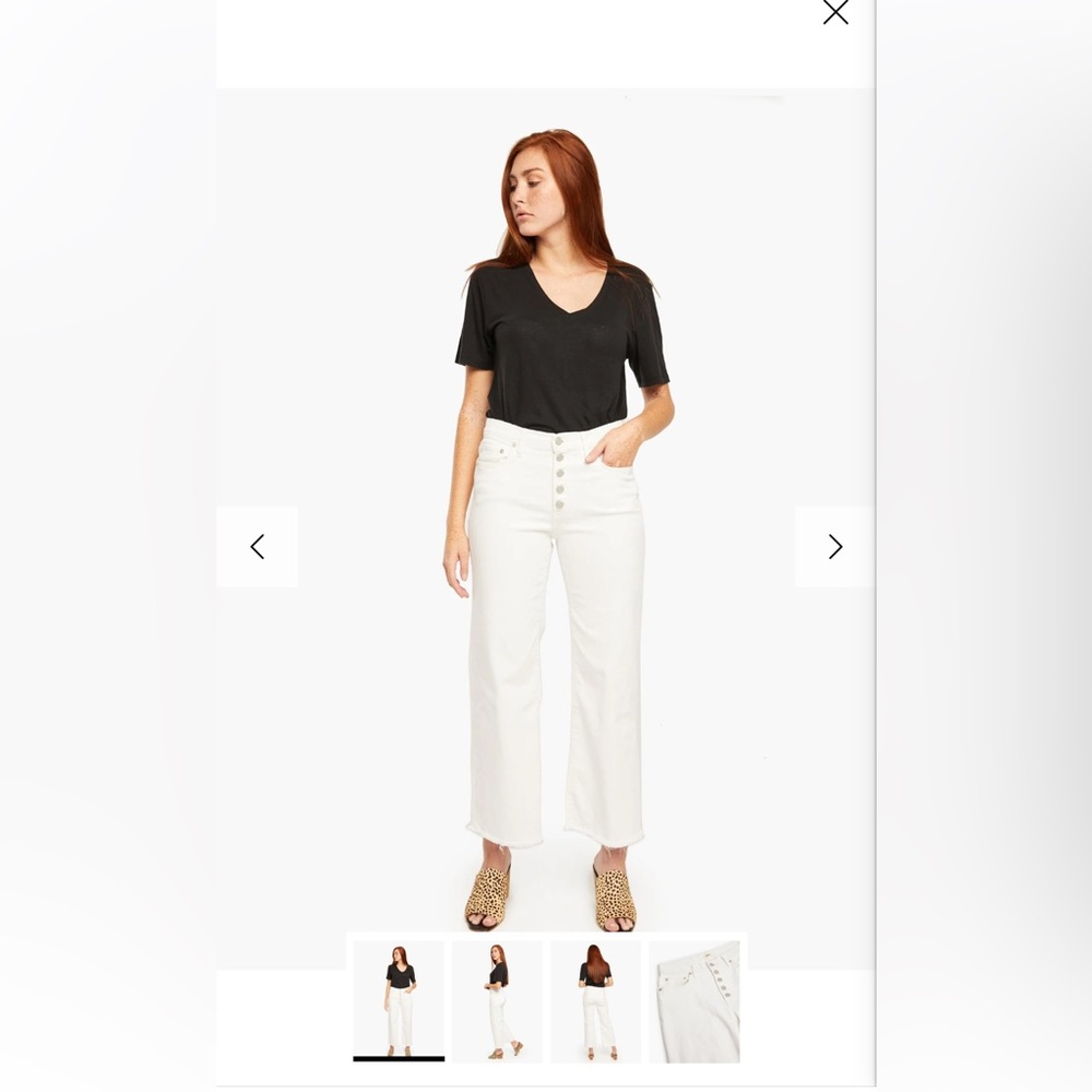 Able Wide Legged Cropped Pants
